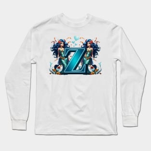 Mermaid Alphabet The Letter Z Long Sleeve T-Shirt